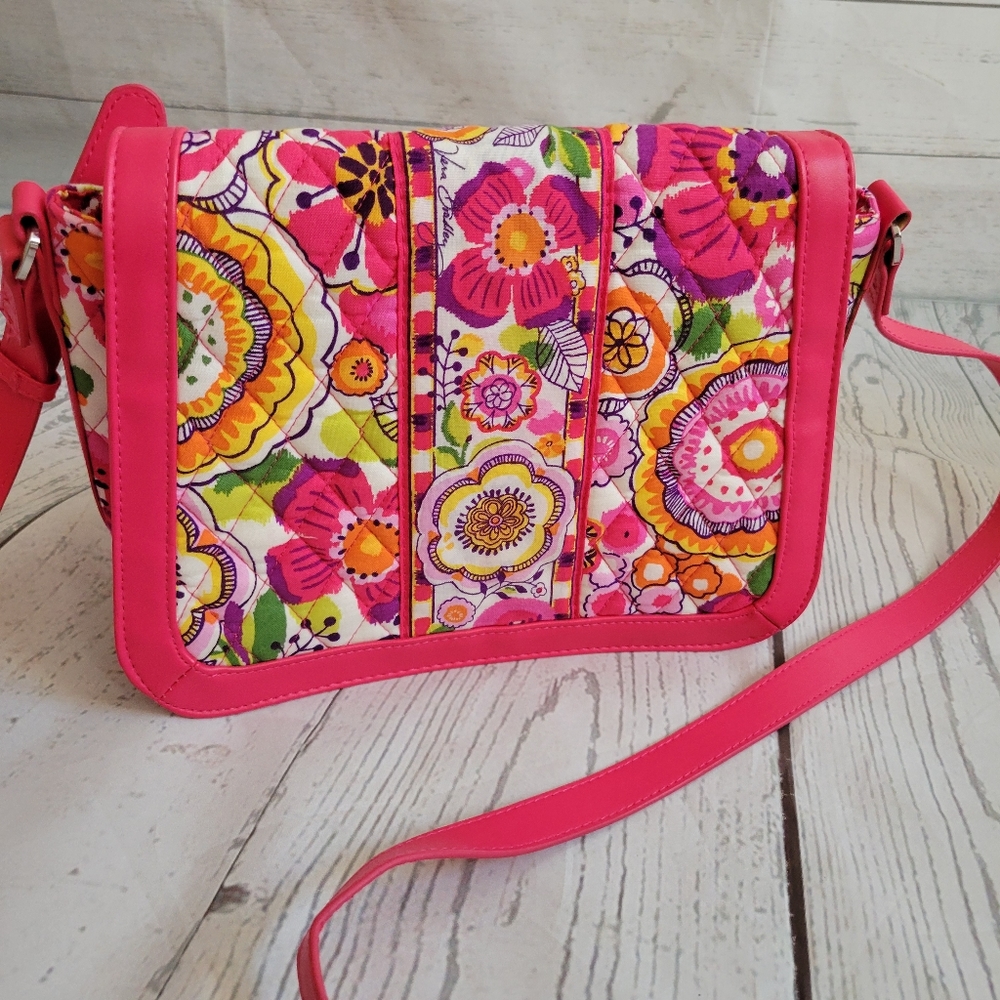 Vera Bradley Clementine Floral Crossbody Shoulder Bag Purse